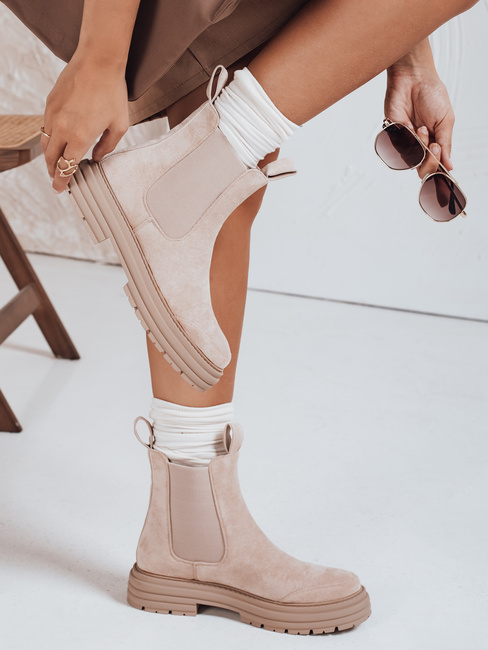 Damen Wildleder beige MADDEN Dstreet Stiefel ZY0415