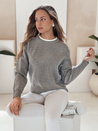 Damen Basic-Pullover DARMILA grau Dstreet MY2505