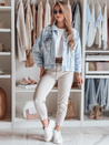 Damen Freizeithose mit Gürtel MADELINA hellbeige Dstreet UY2623