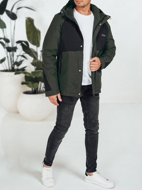 Herren Winterjacke mit Kapuze schwarz Dstreet TX5039