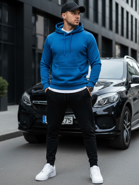 Herren Kapuzenpullover Himmelblau Dstreet BX5081