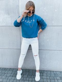 Damen Oversize Sweatshirt INVITE Farbe Blau DSTREET BY1237_2