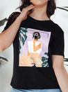 Damen T-shirt mit Aufdruck MEMORY Farbe Schwarz DSTREET RY2628