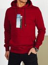 Herren Kapuzenpullover Farbe Weinrot DSTREET BX5728