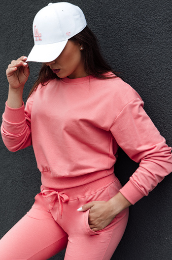 Damen-Klassiker CASUALVIBE Koralle Sweatshirt Dstreet BY1303