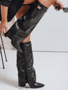 Stiefel mit breitem Schaft schwarz Dstreet ZY1119