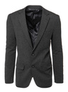 Grauer einreihiger Blazer für Männer Dstreet MX0624