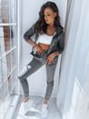 Damen Sweatshirt VICTORIA Anthrazit BY0232z