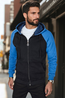 Herren Kapuzenpulli mit Reißverschluss blau Dstreet BX5886