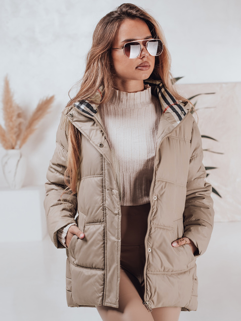 Damen Steppjacke HIMES beige Dstreet TY4243