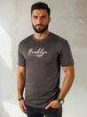 Herren T-shirt mit Aufdruck Farbe Dunkelgrau DSTREET RX5404