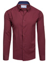Herren Langarmhemd kastanienbraun Dstreet DX2603