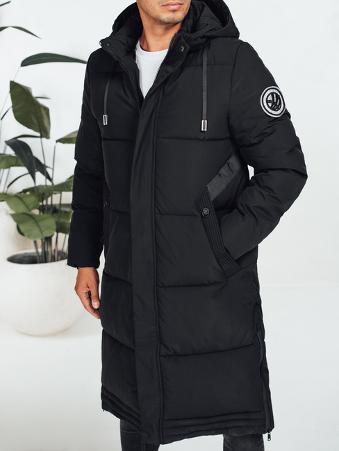 Herren Winterjacke mit Kapuze schwarz TX5068