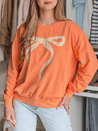 Damen Sweatshirt in Übergröße SOFTTIE orange Dstreet BY1378