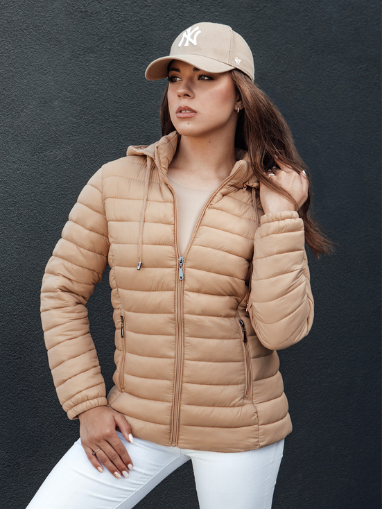 FEMMODA Damen Übergangsjacke dunkelbeige Dstreet TY4367