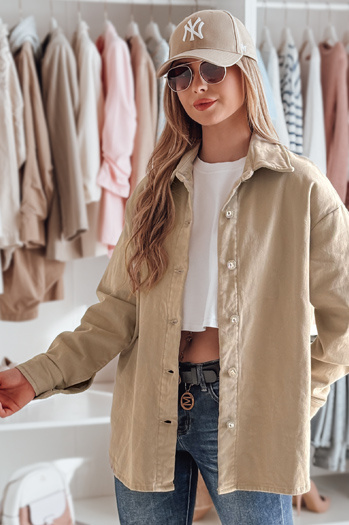 Damen-Übergangsjacke in Übergröße KOSMOJACK c.beige Dstreet TY4841