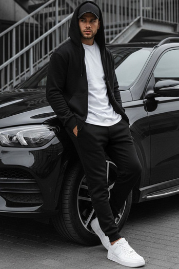 Herren Kapuzenpullover Schwarz Dstreet BX2192