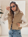 Gesteppte dunkelbeige Damenweste Dstreet TY5196