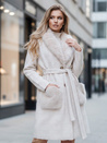 Damen Pelzmantel beige Dstreet TY5278z