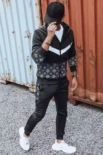 Herren Trainingsanzuganzug Set Schwarz Dstreet AX0604