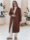 Langer Damen Steppmantel TRENDIFY braun Dstreet TY4939