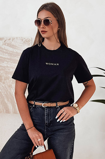 Damen WOMAN T-shirt schwarz Dstreet RY2554