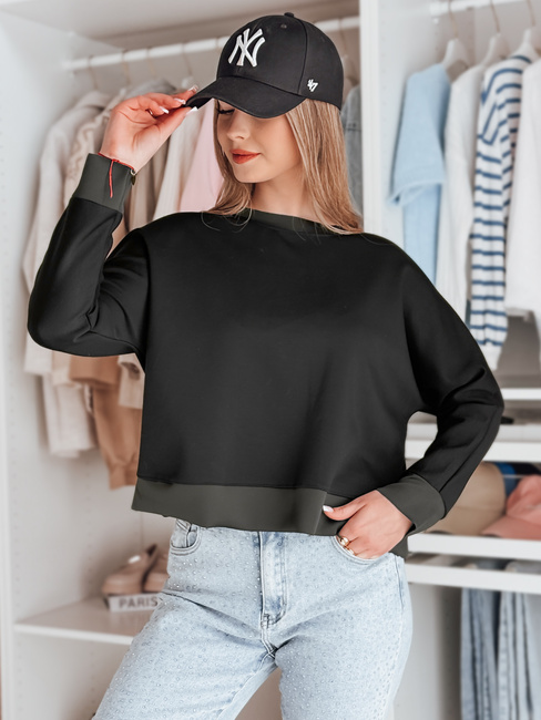 Damen Bluse in Übergröße mit NUBISS-Anhänger schwarz Dstreet RY2802