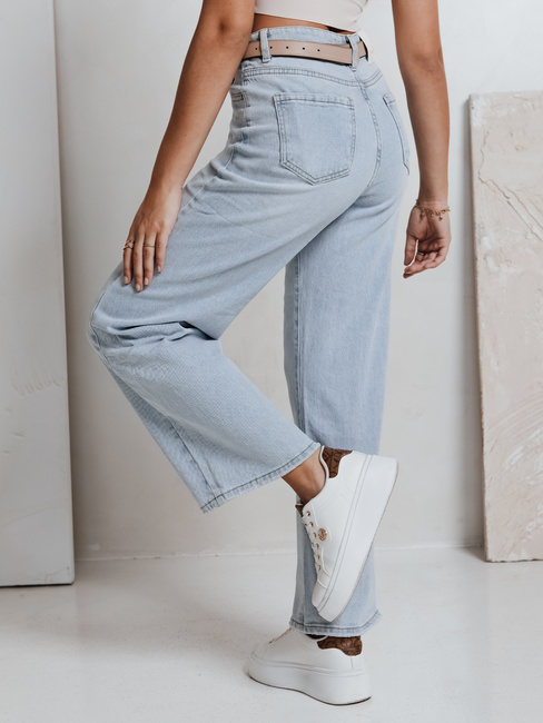 Damen Jeanshose mit weitem Bein FLOWLESS blau Dstreet UY2682
