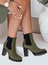 Damen CHICMOVE hochhackige Stiefel grün Dstreet ZY1019