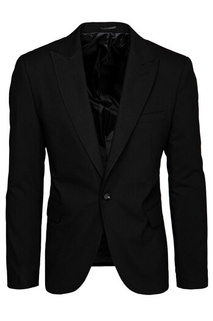 Einreihiger Herrenblazer schwarz Dstreet MX0616