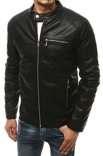 Herren Lederjacke schwarz Dstreet TX3463