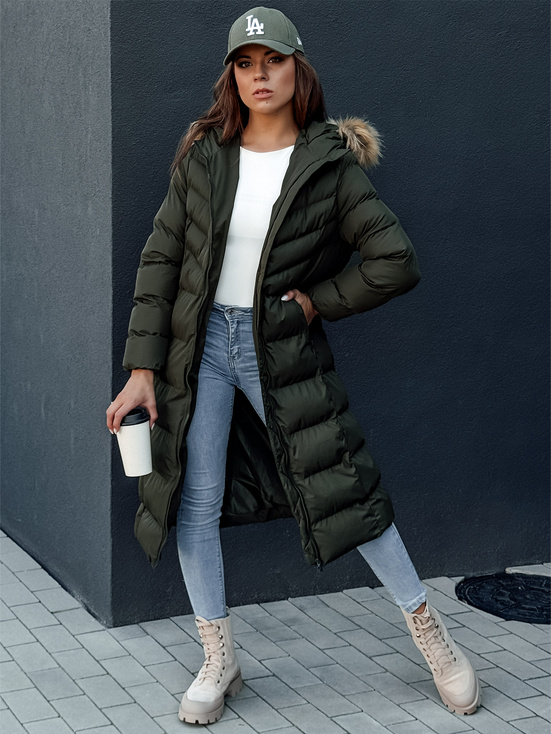 Damen Wintermantel LUXWARM grün Dstreet TY4377