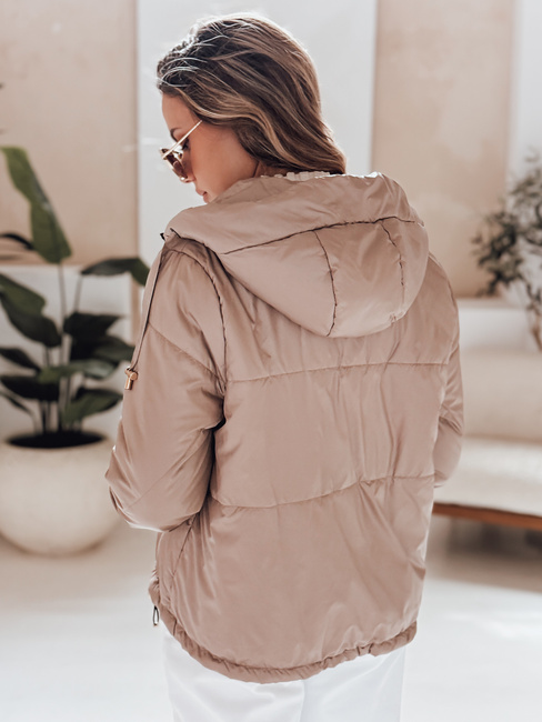 Damen Steppjacke mit Kapuze ARON camel Dstreet TY4398