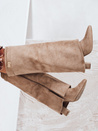 Damenstiefel mit breitem Schaft beige Dstreet ZY1125
