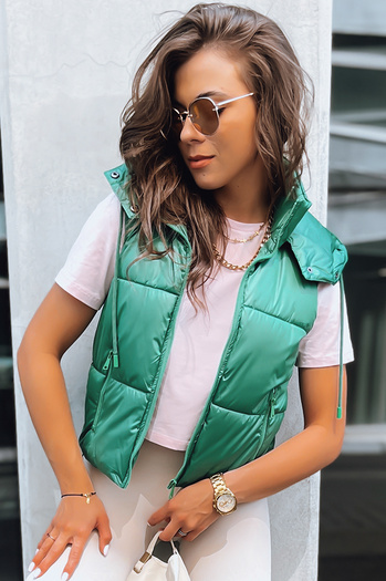 Gesteppte Sportweste für Damen OSHE grün Dstreet TY3702