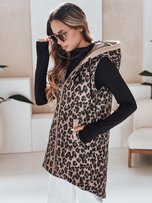 Damen Steppweste in camel ELMERA in camel Dstreet TY5029