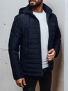 Herren Übergangsjacke mit Steppkapuze navy blau Dstreet TX5008