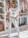 Damen LUMIFIT Pudel-T-Shirt weiß Dstreet RY2738