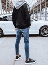 Herren Sweatshirt mit Aufdruck Farbe Schwarz DSTREET BX5612