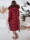 Gesteppte Damen-Winterjacke mit Pelz STYLEBELLA rot Dstreet TY5008