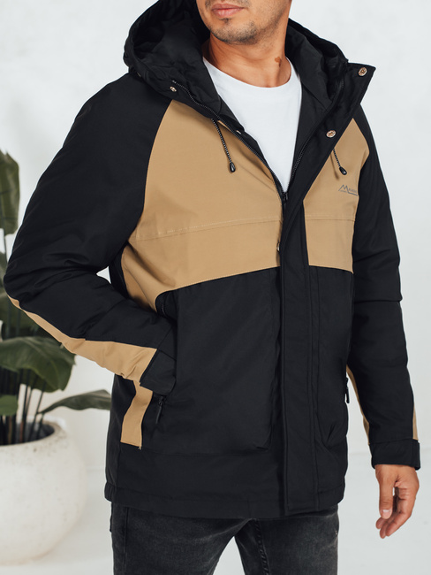 Herren Winterjacke mit Kapuze in camel Dstreet TX5041