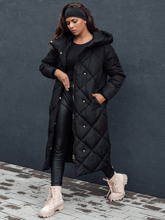 Damen Steppwinterjacke mit Kapuze FEMACOAT schwarz Dstreet TY4593_3