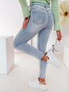 Damen Denim Skinny Hose in Herzen JENIVIA blau Dstreet UY2482