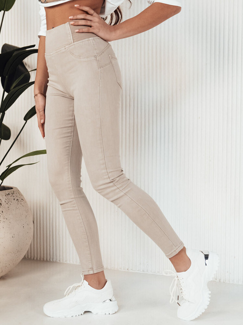 Damen Jeans mit hoher Taille ALTET Farbe Beige DSTREET UY1904