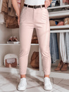 Damen Slim Fit Hose mit Gürtel TAIRONIK rosa Dstreet UY2548