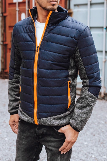 Herren Übergangsjacke gesteppt navy blau Dstreet TX3783