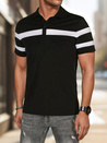 Herren Poloshirt mit Streifen schwarz Dstreet PX0631
