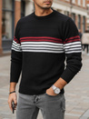 Gestreifter Herren-Pullover schwarz Dstreet WX2322