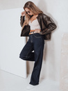 Damen Jeans mit weitem Bein navy blau Dstreet UY2769