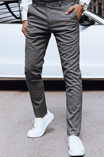 Dunkelgraue Chinohose für Herren Dstreet UX4388